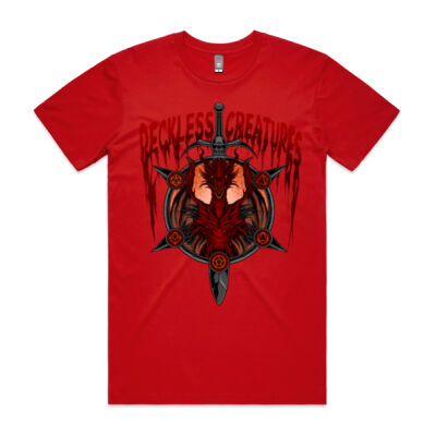 The Red Dragon & The Sword T-Shirt RED Thumbnail